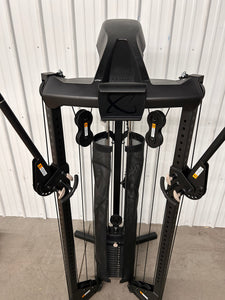 Centr 1 Home Gym Functional Trainer With Folding Workout Bench! (NEW & ASSEMBLED - HAS MINOR CRACKS ON PLASTIC!)