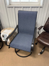 Set of 2 Patio Swivel Dinning Chairs: 360°Swivel & 15° Rocking Motion, Ergonomic High-Back with Weatherproof Teslin Fabric! (NEW)