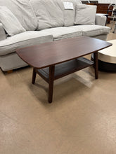 Solid Oak Wood Coffee Table with Storage, Easy Assembly, Perfect for Home Office and Living Room, 80x50x44cm, Walnut! (NEW & ASSEMBLED)