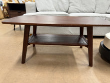 Solid Oak Wood Coffee Table with Storage, Easy Assembly, Perfect for Home Office and Living Room, 80x50x44cm, Walnut! (NEW & ASSEMBLED)