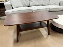 Solid Oak Wood Coffee Table with Storage, Easy Assembly, Perfect for Home Office and Living Room, 80x50x44cm, Walnut! (NEW & ASSEMBLED)