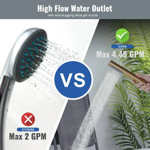 Double Handle Floor Mounted Freestanding Tub Filler Faucet with Handshower, Gold! (NEW IN BOX)