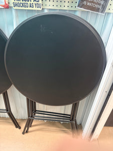 Mainstays 31" Round High-Top Folding Table, Black!! NEW OUT OF BOX!!