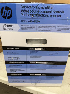 HP OfficeJet Pro 8135e Wireless All-in-One Color Printer Scanner Copier (40Q35A): Inkjet, USB, Bluetooth! (NEW IN BOX)