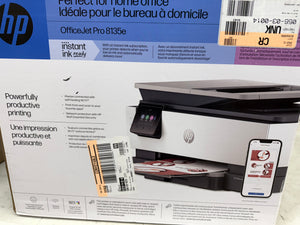 HP OfficeJet Pro 8135e Wireless All-in-One Color Printer Scanner Copier (40Q35A): Inkjet, USB, Bluetooth! (NEW IN BOX)