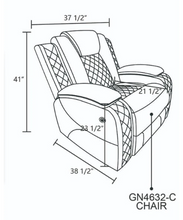 Latitude Run Black Breathable Leather Recliner Chair!! WE DO NOT SHIP!!