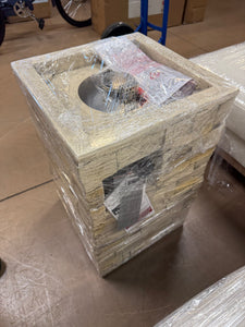 16" Stack Stone Column Fire Pit Light Brown - Threshold! (NEW IN BOX)