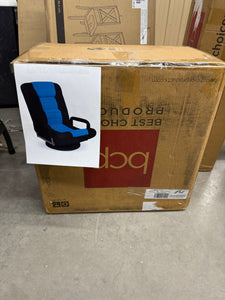 Best Choice Products 360-Degree Swivel Gaming Floor Chair w/ Armrest Handles, Foldable Adjustable Backrest - Black/Blue! (NEW IN BOX)