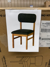 Better Homes & Gardens Juliet Dining Chairs 2 Pack, Light Honey Finish and Olive Green!! NEW IN BOX!!