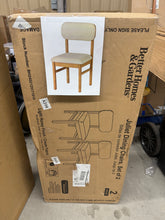 Better Homes & Gardens Juliet Dining Chairs 4 Pack, Light Honey Finish and Cream!! NEW IN BOX!!