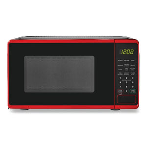 Mainstays 0.7 Cu ft Capacity Countertop Microwave Oven, Red! (NEW OUT OF BOX)