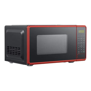 Mainstays 0.7 Cu ft Capacity Countertop Microwave Oven, Red! (NEW OUT OF BOX)