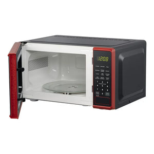 Mainstays 0.7 Cu ft Capacity Countertop Microwave Oven, Red! (NEW OUT OF BOX)