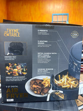 Thyme & Table 6QT Air Fryer, with ThymeCrisp™ and Ceramic-Coated Nonstick Basket, Atlantic Blue!! WE DO NOT SHIP!!