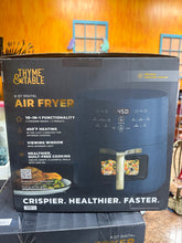 Thyme & Table 6QT Air Fryer, with ThymeCrisp™ and Ceramic-Coated Nonstick Basket, Atlantic Blue!! WE DO NOT SHIP!!