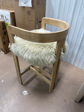 Burress 26.5" Low Back Genuine Fur Counter Stool!! WE DO NOT SHIP!!