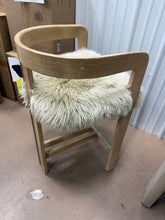 Burress 26.5" Low Back Genuine Fur Counter Stool!! WE DO NOT SHIP!!