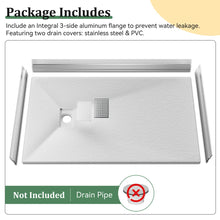SUPERFLO 60” x 36” LOW-PROFILE SHOWER BASE / SHOWER PAN - MATTE BLACK!
