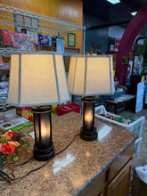 Two Belvoir Castle Table Lamps w. Night Light & USB- new !