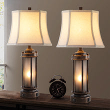 Two Belvoir Castle Table Lamps w. Night Light & USB- new !