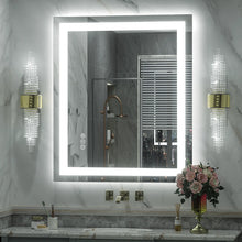 Wayfair Basics® UL Certified Front & Back LED Anti-Fog Tempered Glass Bathroom/Vanity Mirror, 36” x 30”! (NEW IN BOX)
