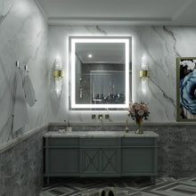 Wayfair Basics® UL Certified Front & Back LED Anti-Fog Tempered Glass Bathroom/Vanity Mirror, 36” x 30”! (NEW IN BOX)