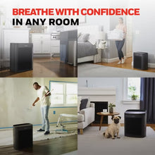 Honeywell Power Plus HEPA Air Purifier for Medium and Large Rooms Black: 4 Settings, 100-300 sq. ft., AHAM & Energy Star Certified- new
