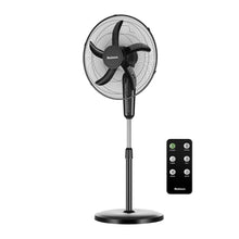 Holmes 18" Digital Oscillating 3 Speed Stand Fan with Remote Control Black- new - assembled