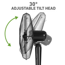 Holmes 18" Digital Oscillating 3 Speed Stand Fan with Remote Control Black- new - assembled