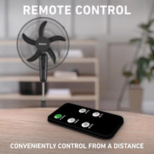 Holmes 18" Digital Oscillating 3 Speed Stand Fan with Remote Control Black- new - assembled