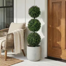 3 ft. Boxwood Triple Ball Topiary Artificial Tree (Indoor/Outdoor)- new