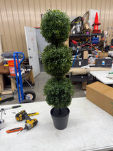 3 ft. Boxwood Triple Ball Topiary Artificial Tree (Indoor/Outdoor)