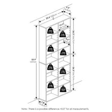 JAYA White 16-Shelf Multimedia Media Storage Tower Rack with Adjustable Shelves- new in box