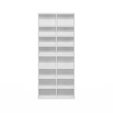 JAYA White 16-Shelf Multimedia Media Storage Tower Rack with Adjustable Shelves- new in box