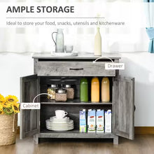 Natural MDF Farmhouse Barn Door Style Sideboard Cabinet, Buffet Storage Cabinet Coffee Bar for Living Room or Entryway- NEW IN BOX