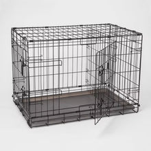 Wire Collapsible Dog Crate - M - Black - Boots & Barkley-new