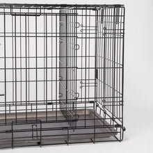 Wire Collapsible Dog Crate - M - Black - Boots & Barkley-new