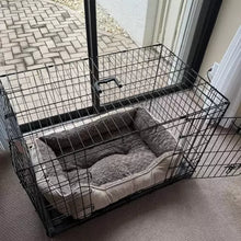 Wire Collapsible Dog Crate - M - Black - Boots & Barkley-new
