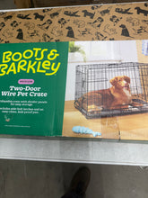 Wire Collapsible Dog Crate - M - Black - Boots & Barkley-new