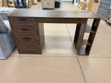 FARMHOUSE OFFICE DESK WITH 3 DRAWERS, STORAGE SHELVES & BUILT-IN CHARGING STATION!! 🔥 (NEW & ASSEMBLED!)