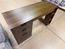 FARMHOUSE OFFICE DESK WITH 3 DRAWERS, STORAGE SHELVES & BUILT-IN CHARGING STATION!! 🔥 (NEW & ASSEMBLED!)
