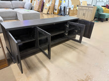 LARGE RUSTIC 4-DOOR TV STAND / ENTERTAINMENT CENTER!! 🔥 (ASSEMBLED!)