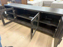 LARGE RUSTIC 4-DOOR TV STAND / ENTERTAINMENT CENTER!! 🔥 (ASSEMBLED!)