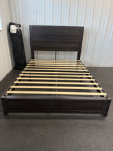 FARMHOUSE QUEEN SIZE PLATFORM BED FRAME WITH HEADBOARD & FOOTBOARD!! (NEW &amp; ASSEMBLED!)