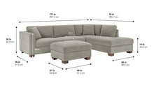 Thomasville Walsen Sectional with Storage Ottoman-new