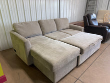 CODDLE ARIA FABRIC SLEEPER SECTIONAL WITH REVERSIBLE CHAISE & STORAGE!! (BRAND NEW!!)