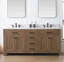 Ajiya double sink 72” vanity - new - small chip - see pics- we do not ship