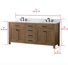 Ajiya double sink 72” vanity - new - small chip - see pics- we do not ship