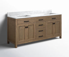 Ajiya double sink 72” vanity - new - small chip - see pics- we do not ship