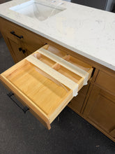 Ajiya double sink 72” vanity - new - small chip - see pics- we do not ship